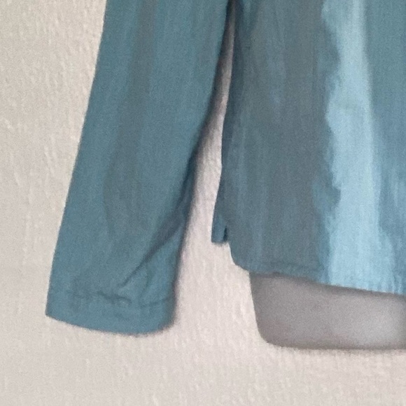 Kuhl Hooded Button Front Lightweight Shirt Jacket Blue M Womens Top - Picture 7 of 7